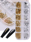 Perlas mix silver & gold