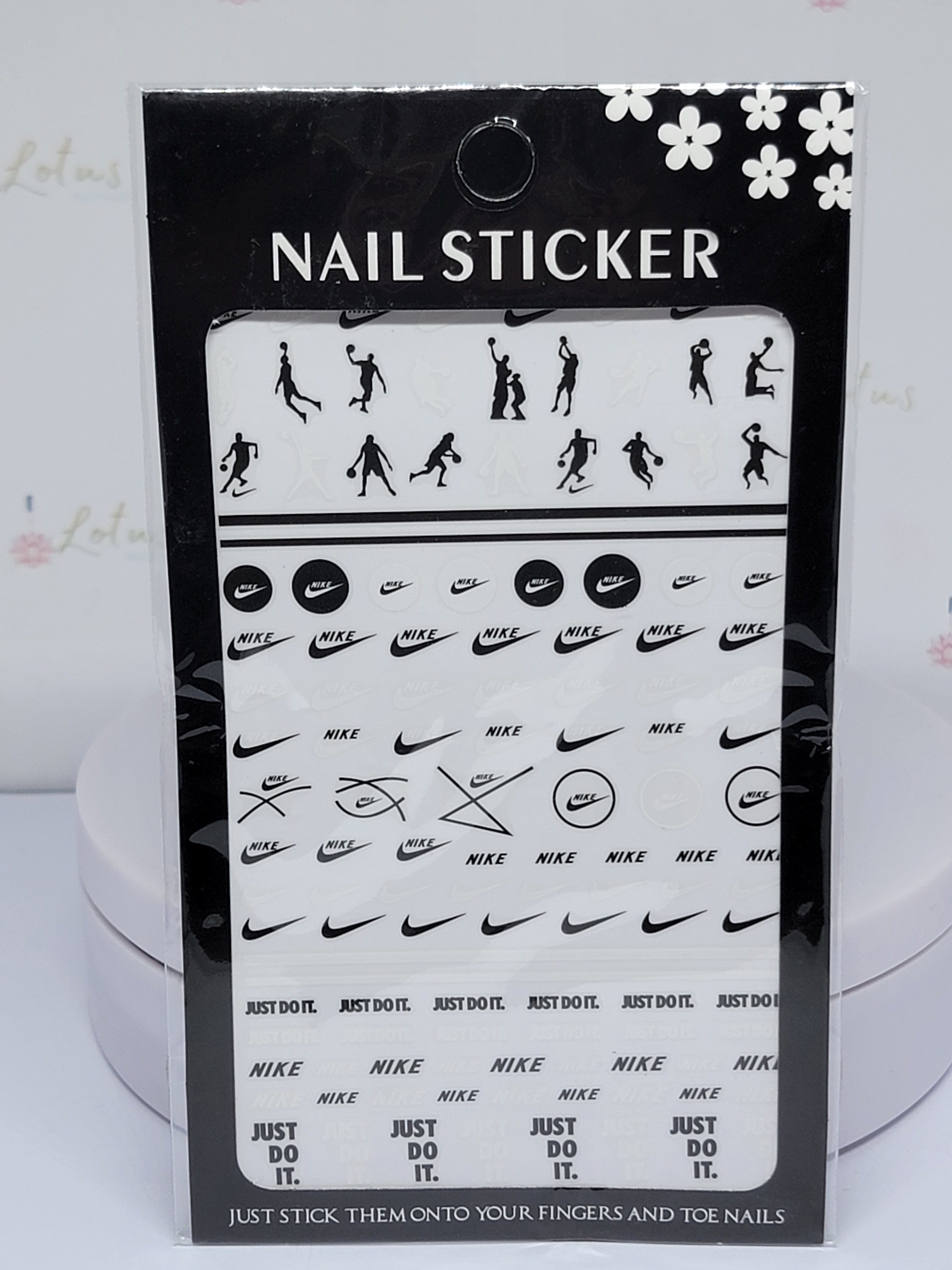 Stickers nike negros