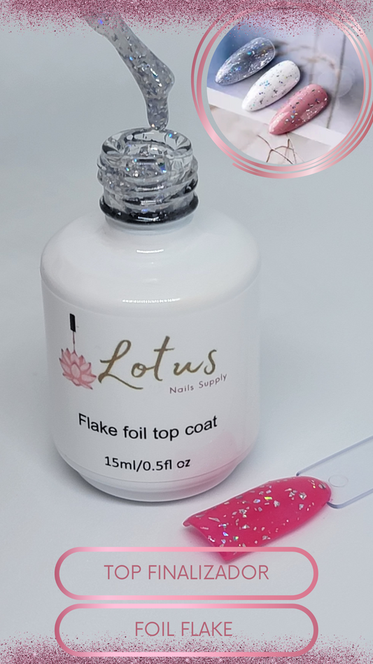 Top coat flake silver